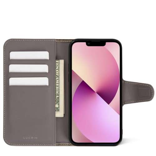 Custodia a portafoglio di lusso per iPhone 13
