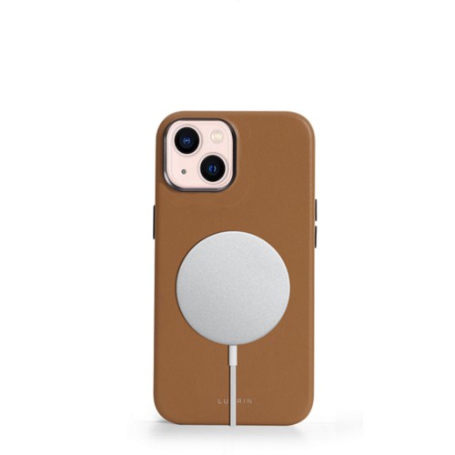 De Bijenkorf Homme Accessoires Coques high-tech Tablettes Coque de téléphone en cuir pour iPhone 13 Pro 