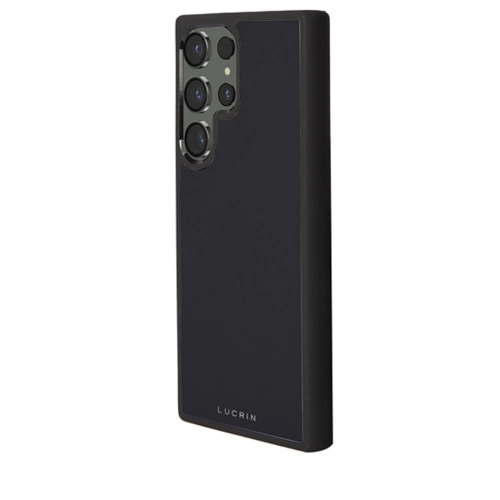三星 Galaxy S23 Ultra 手机壳 - Black - Smooth Leather