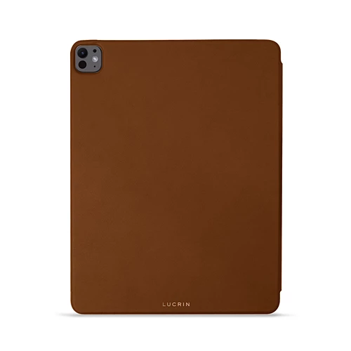 メタリック￼ブラウン、iPadカバー レザースマートカバー iPad Pro 11インチ M5 | カスタマイズ可能 高
