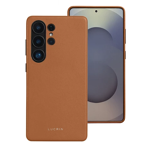 Custom Leather S25 Ultra Bumper Case | Lucrin Geneva US