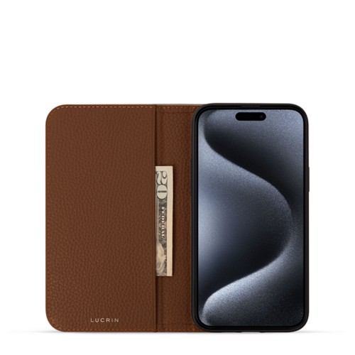 Custodia portafoglio minimalista - iPhone 15 Pro