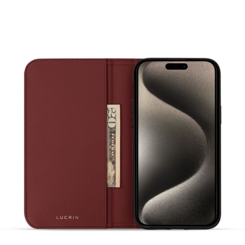 Custodia portafoglio minimalista - iPhone 15 Pro Max