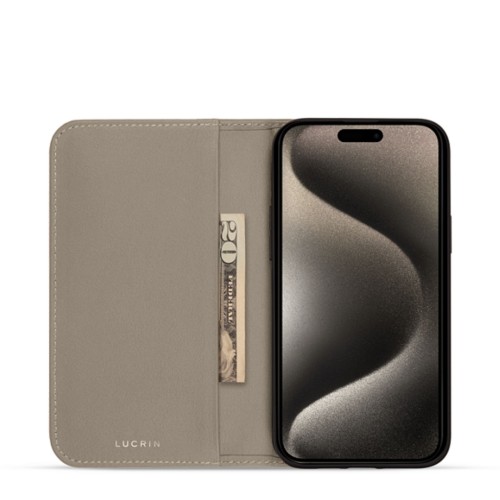 Custodia portafoglio minimalista - iPhone 15 Pro Max