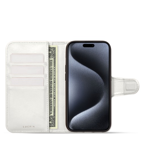 حافظة فاخرة قابلة للطي - iPhone 15 Pro