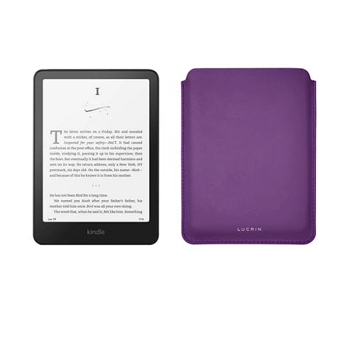 Leather Kindle Sleeve (2024) | Customizable | Lucrin Geneva US