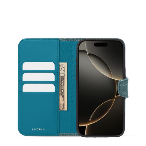 Lujosa funda cartera - iPhone 16 Pro
