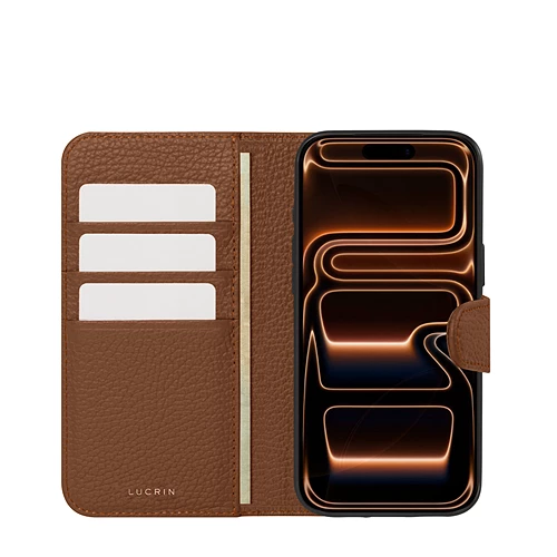 iPhone 17 Pro Max Luxury Hand-Crafted Smooth Leather Case by Lucrin Light Taupe iPhone 17 Pro Max Luxury Hand-Crafted Smooth Leather Case by Lucrin Light Taupe