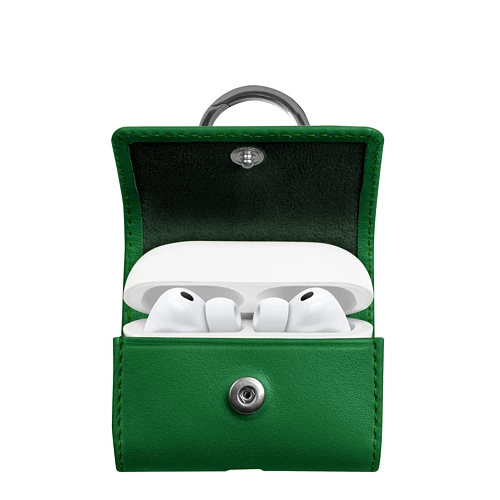 AirPods Pro 3 カラビナ付きポーチ | パーソナライズレザー