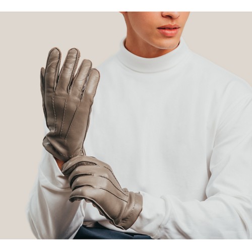 Gloves for men with elastic wrists