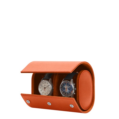Watch case for 2 watches