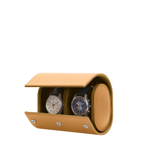 Watch case for 2 watches