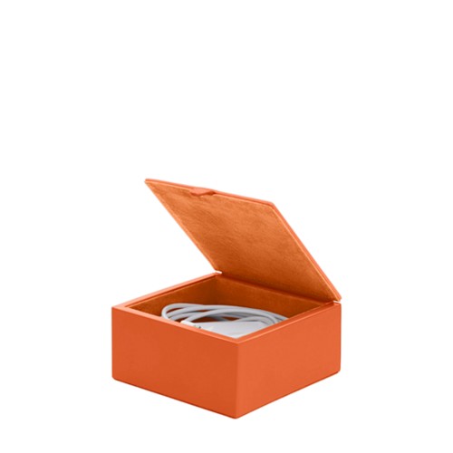 Boîte de rangement carrée (12,6 x 12,6 x 5,6 cm)