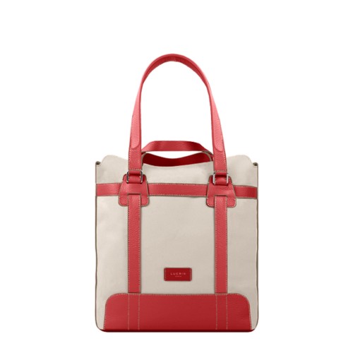 Leather tote bag for women