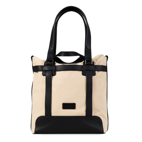 Leather tote bag for women