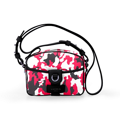 Bolsa de tiracolo - Vermelho-Preto - Camuflado