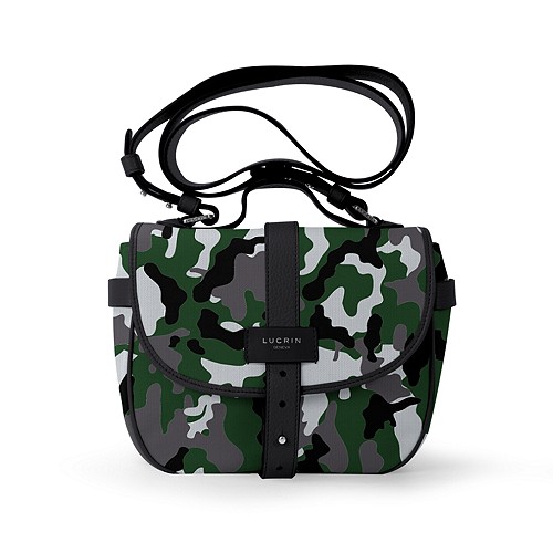 Mala de tiracolo - Verde Claro-Preto - Camuflado