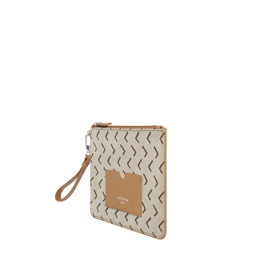 Etui uit premium stof - Groot - Licht Taupe - Jacquard Canvas