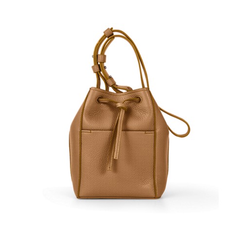 cheap leather bucket bag
