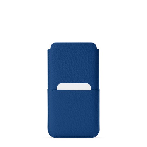 Ylellinen nahkakotelo taskulla - iPhone 15 Pro