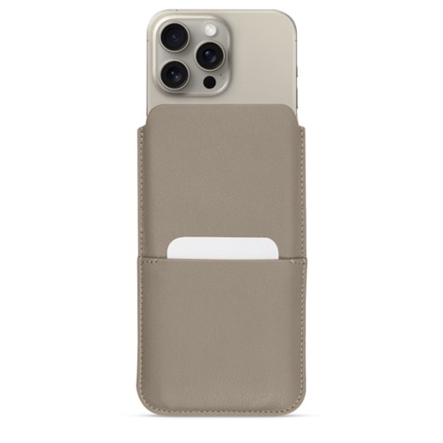 Custodia di lusso con tasca - iPhone 15 Pro Max