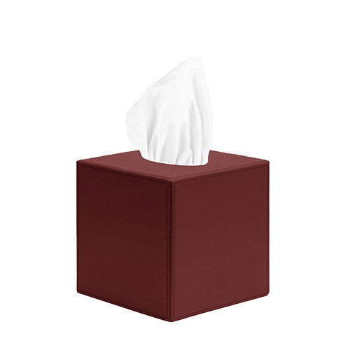 Leather Square Tissue Box Holder
