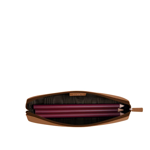 Leather Pencil Case - Customizable | Lucrin Geneva US