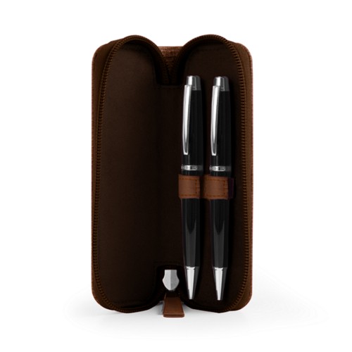 Astuccio con zip - 2 penne