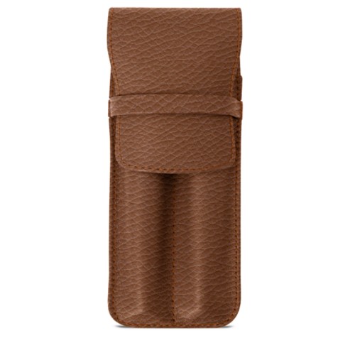Astuccio per due penne con patta -Maxi