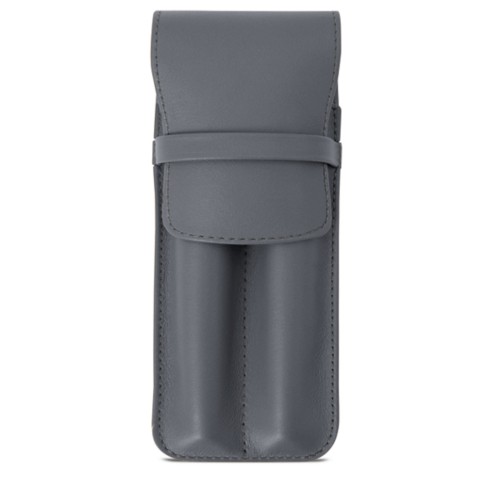 Astuccio per due penne con patta -Maxi