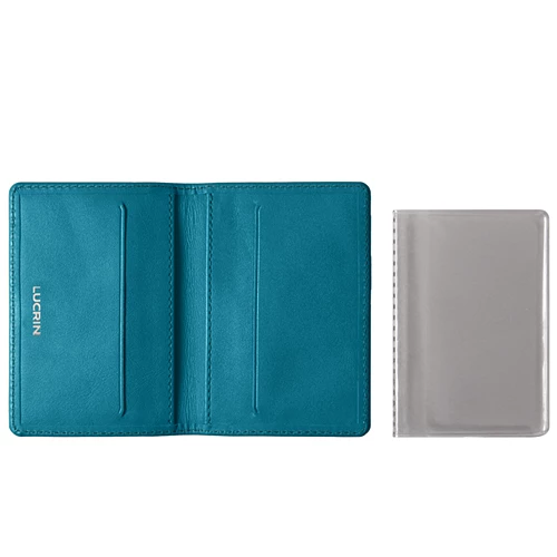 Slim Customizable Leather Credit Card Holder | Lucrin Geneva US