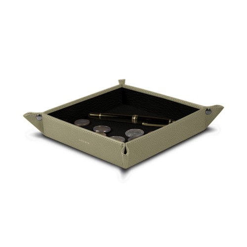 Square bicolor tidy tray (8.27 x 8.27 x 1.38 inches)