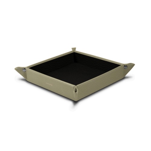 Square bicolor tidy tray (8.27 x 8.27 x 1.38 inches)
