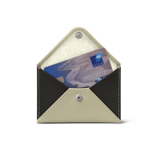 Flat card bicolor holder