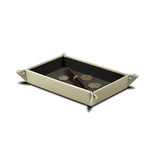 Rectangular bicolor tidy tray (8.3 x 5.9 x 1 inches)