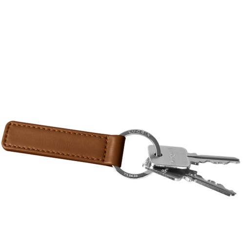 Flat rectangular key ring