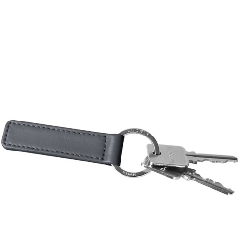 Flat rectangular key ring