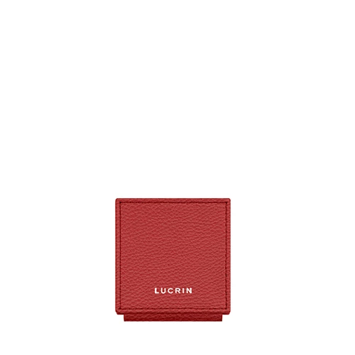 Square Leather Pocket Mirror - Customizable | Lucrin Geneva US