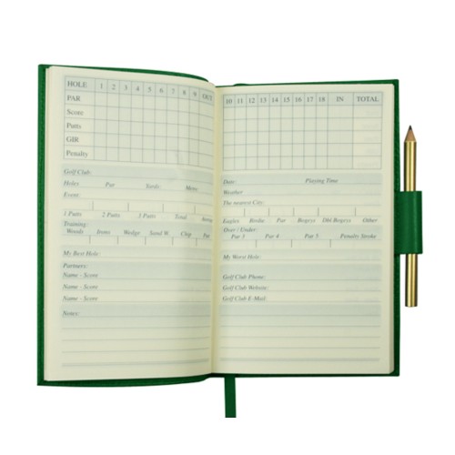 Notebook for golf score