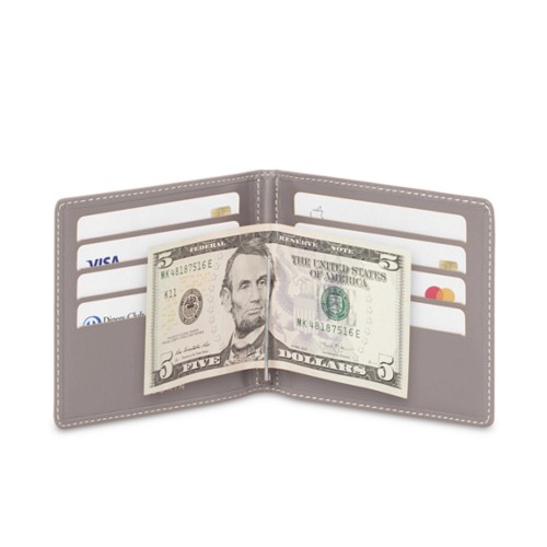 Portafoglio con fermasoldi e porta carte - 8 carte
