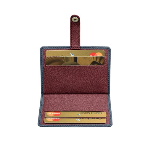 Bicolour card wallet for 8 cards