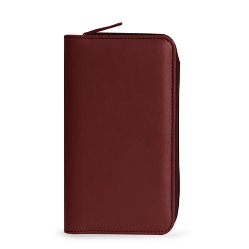 Custodia a portafoglio con zip per iPhone 12 Pro Max