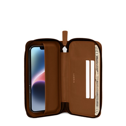 Portefeuille zippé - iPhone 14 Plus