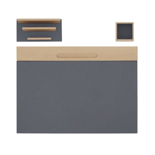 Minimalistisches Schreibtischset - Holz