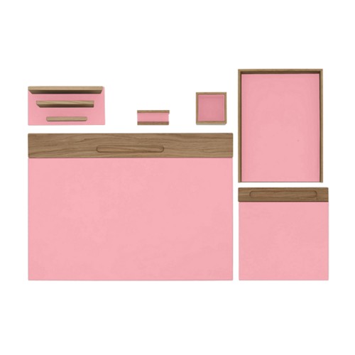 Set da scrivania contemporaneo - Quercia & Pelle