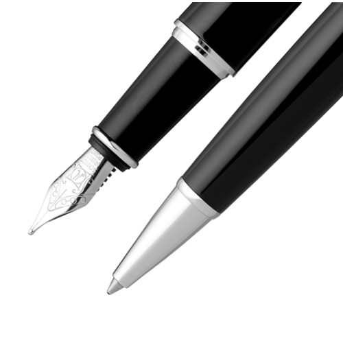 Kit caneta-tinteiro e esferográfica