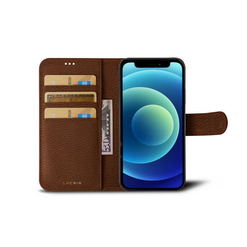 Iphone 12 Mini Leather Wallet Case