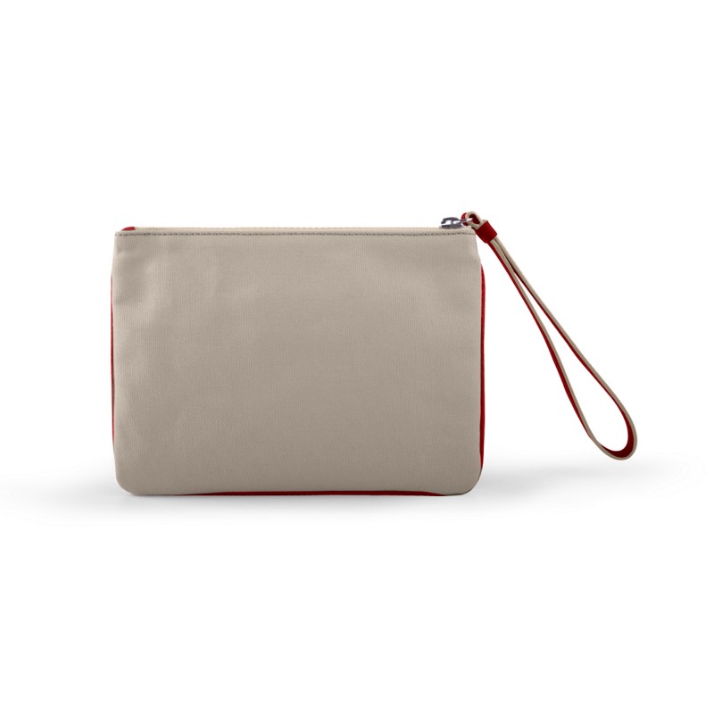 tan evening clutch