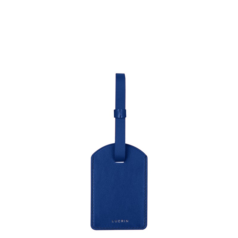 Luxury leather luggage tag