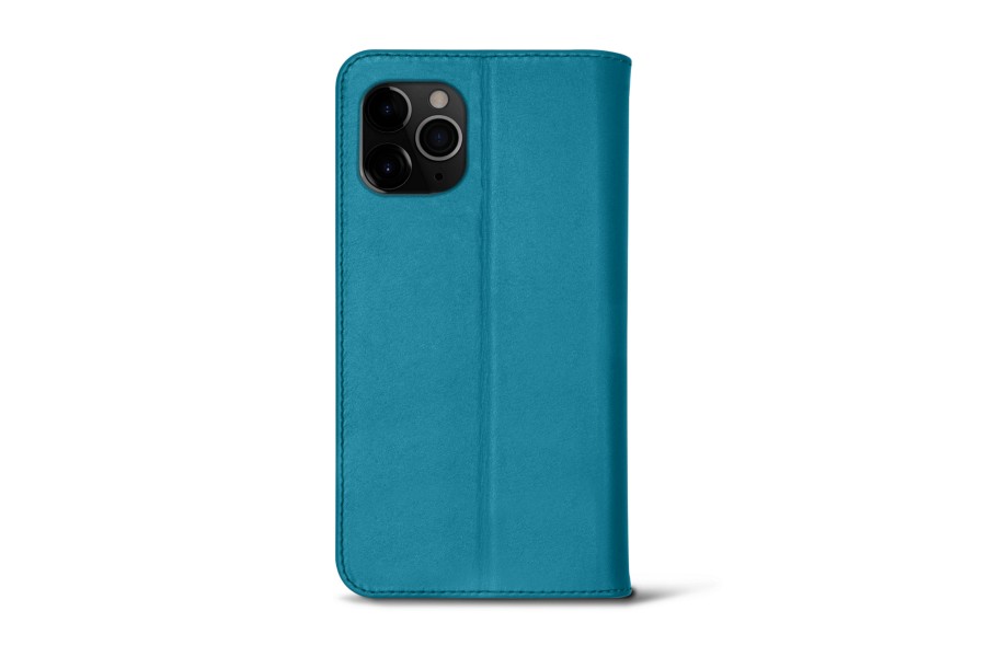 Sibada Custodia in pelle per iPhone 15 Pro ax, con logo, visibile, in pelle di alta qualità